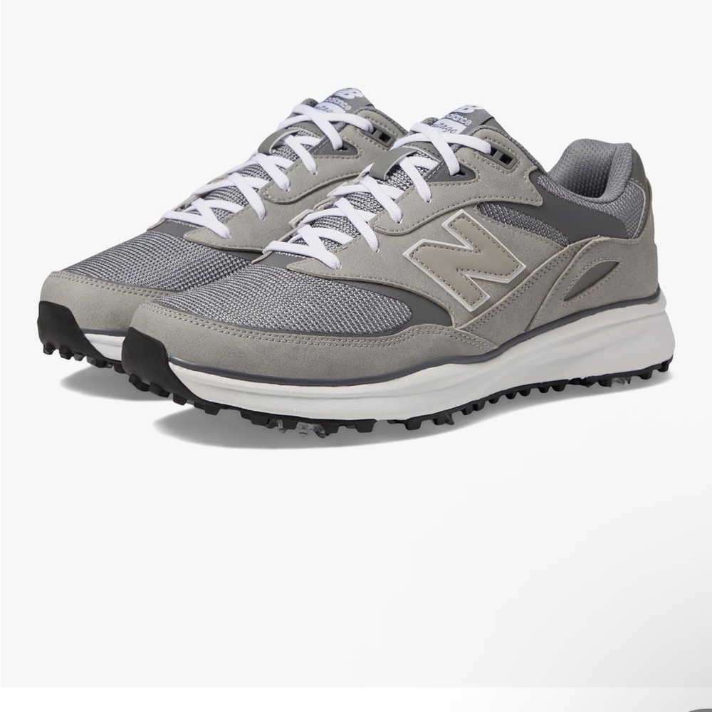 New Balance Men's Athletic Gray and White Shoes